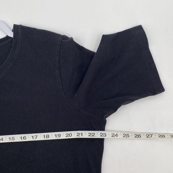 BEA Classics Womens Cotton V-Neck Short Sleeve Pullover Basic Tee Black XL - Picture 7 of 9